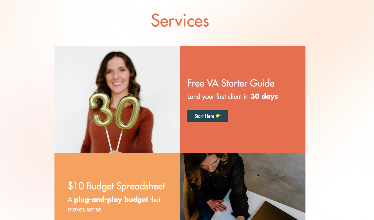 Additional UI visual showing content structure